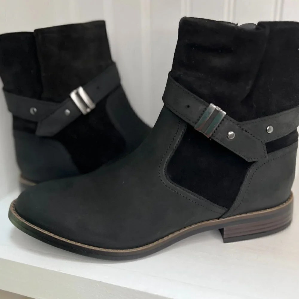 Clarks Womens Camzin Strap Strappy Dressy Ankle Boots Size 9